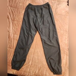 Speedo Y2K Green Track Joggers Windbreaker Pants Elastic Waist Size L